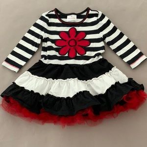 Hanna Andersson ruffle dress and tights